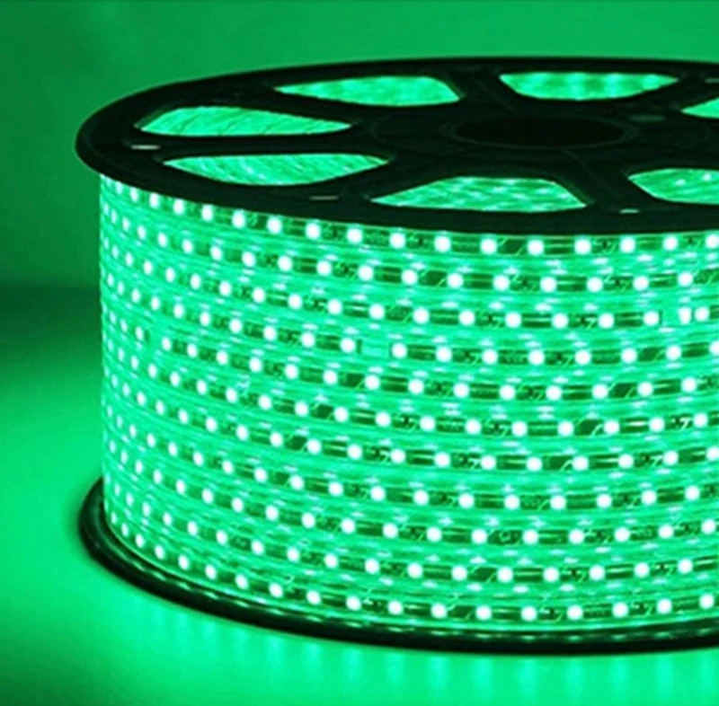Wonlukiy 100 M 220 V EU Plug 5050 компании mlight, работающая при напряжении свет водить 60leds/м IP65 Водонепроницаемый напольный Светодиодная лента DHL