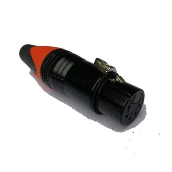 

High quality 4pcs/lot 1pcs NC5MXX 1pcs NC5FXX 5Pin XLR Connector and 1pcs NC3MMX 1pcs NCFXX with gold plated connectors