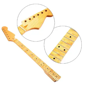 

1Pc Canadian Maple Wood Electric Guitar Neck 22 Fret Parts Replacement Guitar Parts Accessories