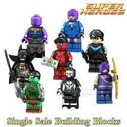 Один распродажа новых строительные блоки Super heroes фигурки Таноса Бэтмен Дэдпул Халк Hawkeye развивающие Фигурки игрушки для детей