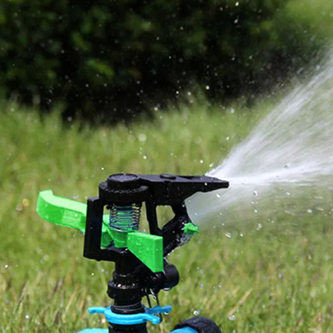 Agua ABS regadera del césped ángulo ajustable impulso cabeza jardín