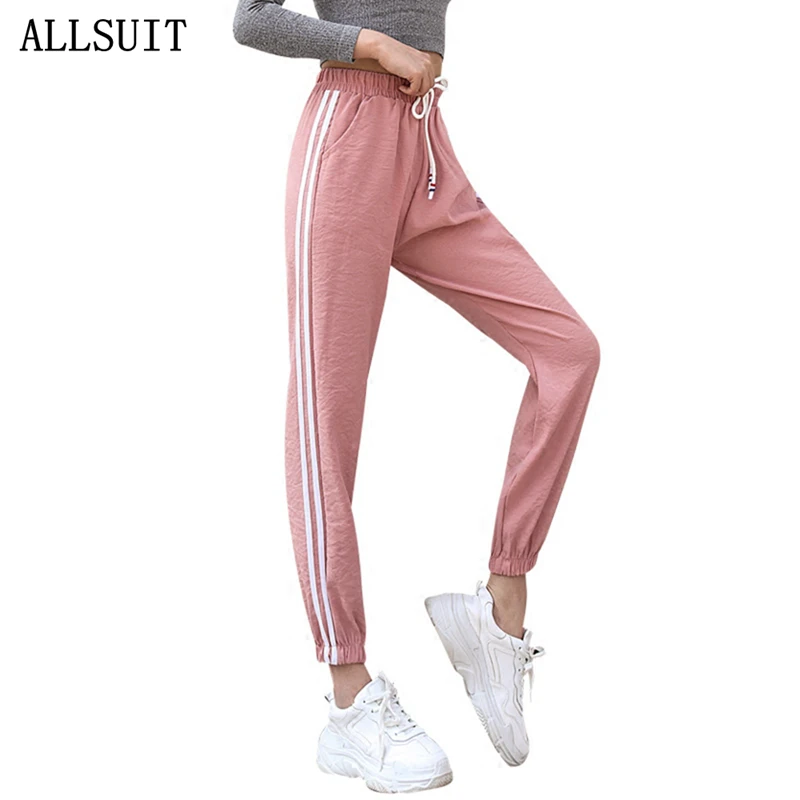 ALLSUIT пот Штаны Для женщин повседневные штаны шаровары свободного кроя белый