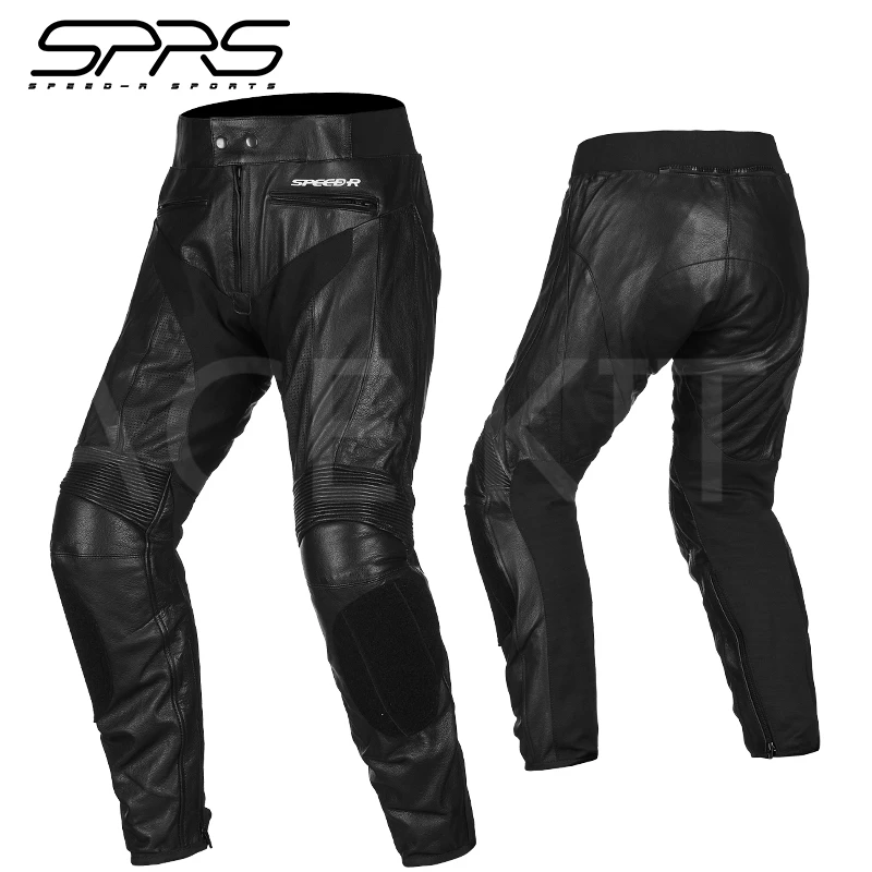 Racing pants men motorcycle cowboy leather pants riders equipped with anti-fall clothing four seasons racing pants Store No.47