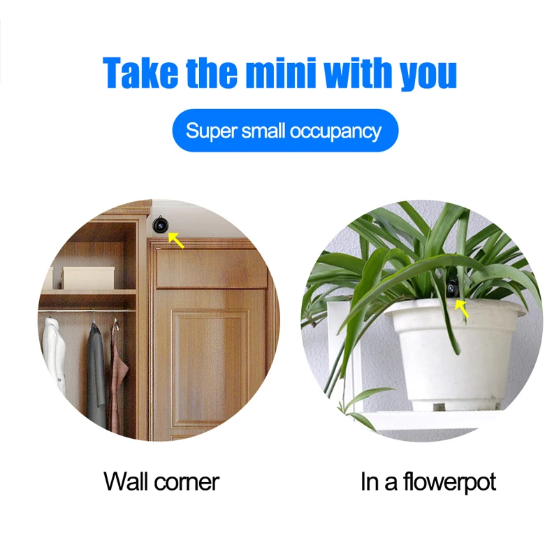 Million HD WIFI Smart Home Remote Camera Mobile Detection Night Vision No Light Voice Talk Monitor
