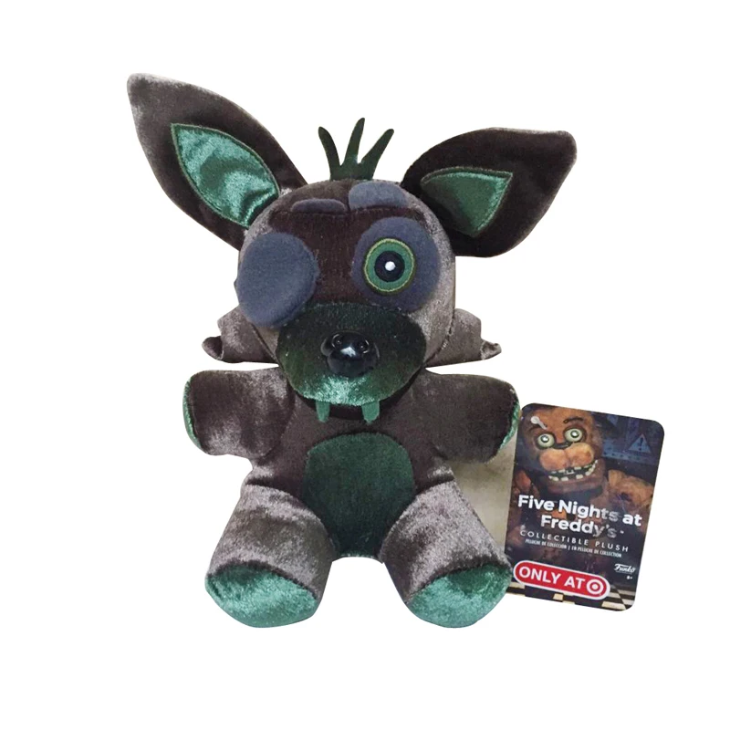Новое поступление плюшевые игрушки Five Nights At Freddy's 4 FNAF 18 см медведь Фредди Фокси Чика Бонни плюшевые мягкие игрушки куклы для детей Подарки - Цвет: Black Fox