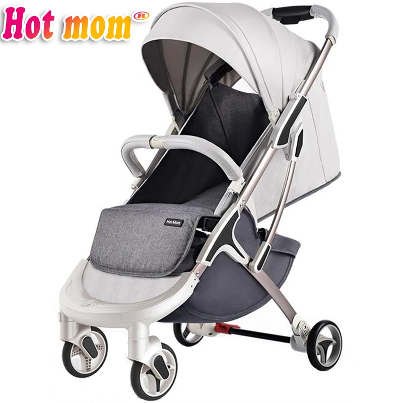 Горячая Mom M19 2019 коляска с высоким ландшафтом может сидеть или складывать детская