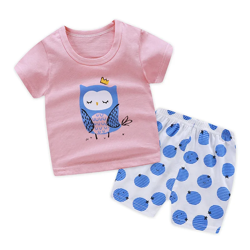 

Priness Baby Girl Clothing Set Summer New Fashion Baby Boy Outfits Kids Short Sleeve Sports Set