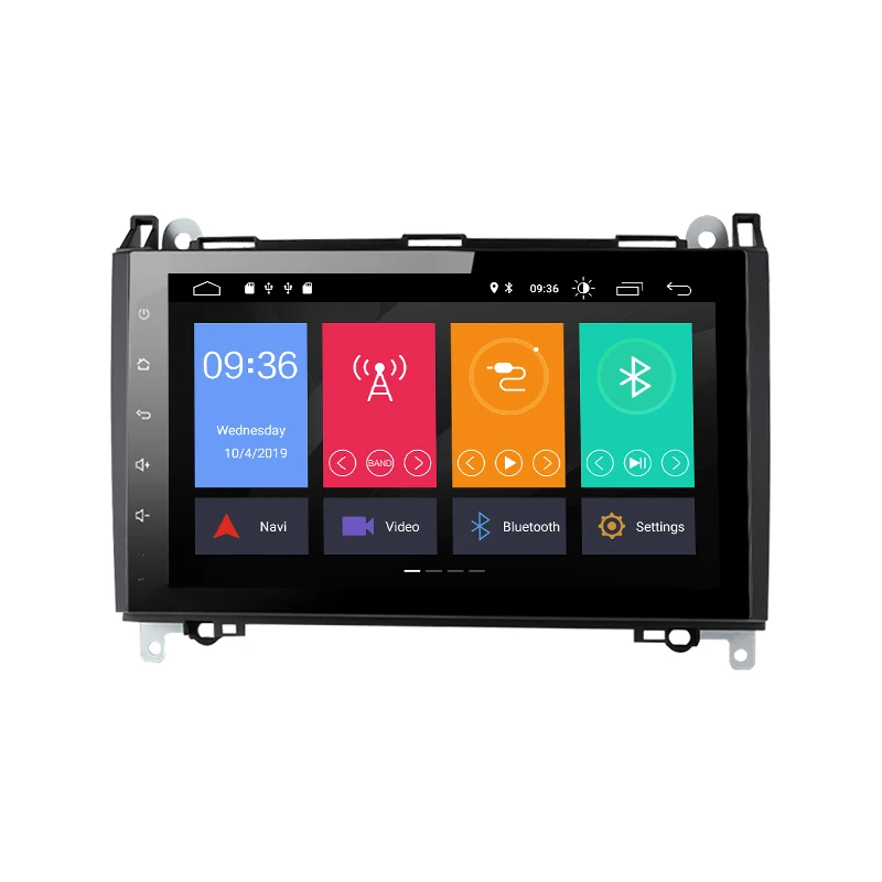 Discount 2 din android 9.0 Car Multimedia GPS Head unit for Mercedes Benz B200 A B Class W169 W245 Viano Vito W639 Sprinter W906DVD Radio 1