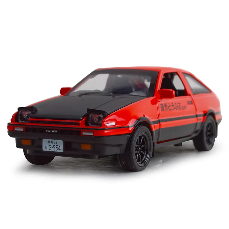1:28 игрушечная машинка, начальная D AE86, металлическая игрушка, литая машинка, литые под давлением и игрушечные транспортные средства, модель автомобиля, миниатюрная модель автомобиля, игрушки для детей - Цвет: no orginal box
