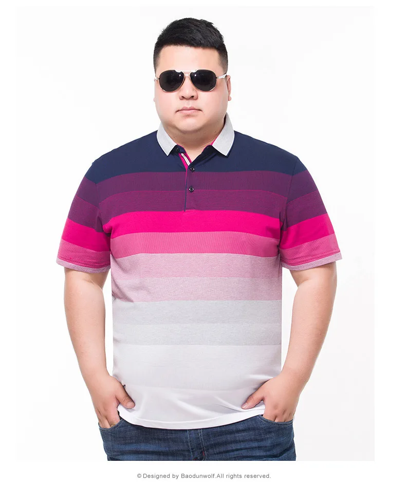 Большие размеры 8XL 7XL 6XL 5XL 4XL классические мужские футболки летние полосатые мужские свободные тонкие футболки мужские топы дышащие