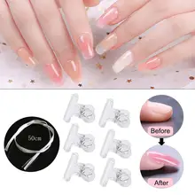 Дизайн ногтей стекловолокно для УФ гель ногти "сделай сам" белый акриловый наращивание ногтей профессиональный стекловолокно набор инструментов для маникюра