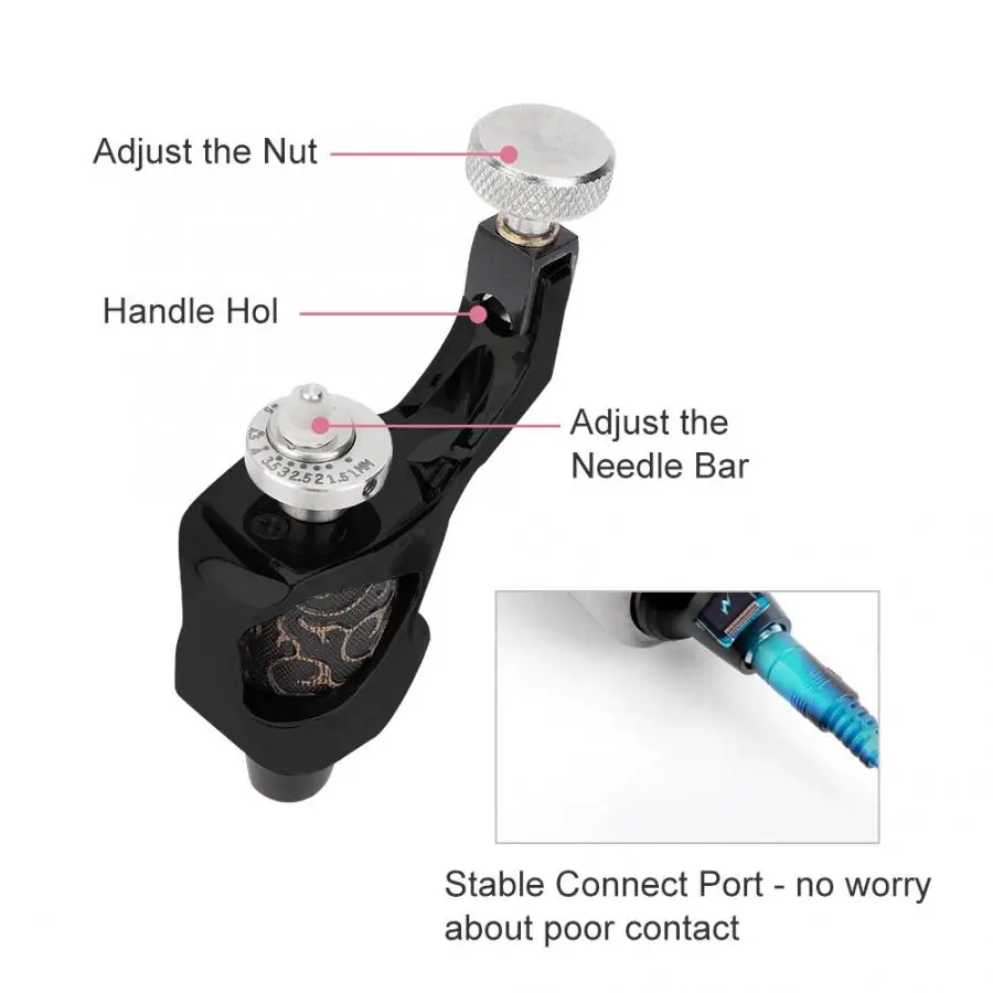Черный 2 Colros laser Tattoo Machine Zinc Alloy Motor Tattoo Supplie Liner Shader Gun laser Microblading Permanent Makeup Machine - Цвет: Черный