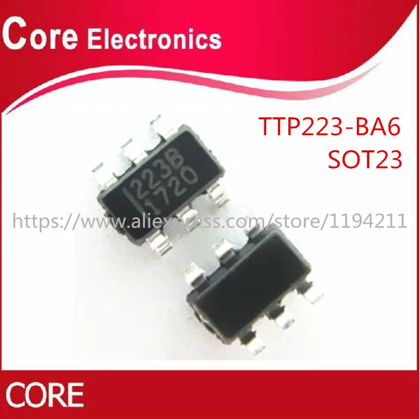 50 шт. TTP223 BA6 SOT23 6 SOT|Интегральные схемы| |