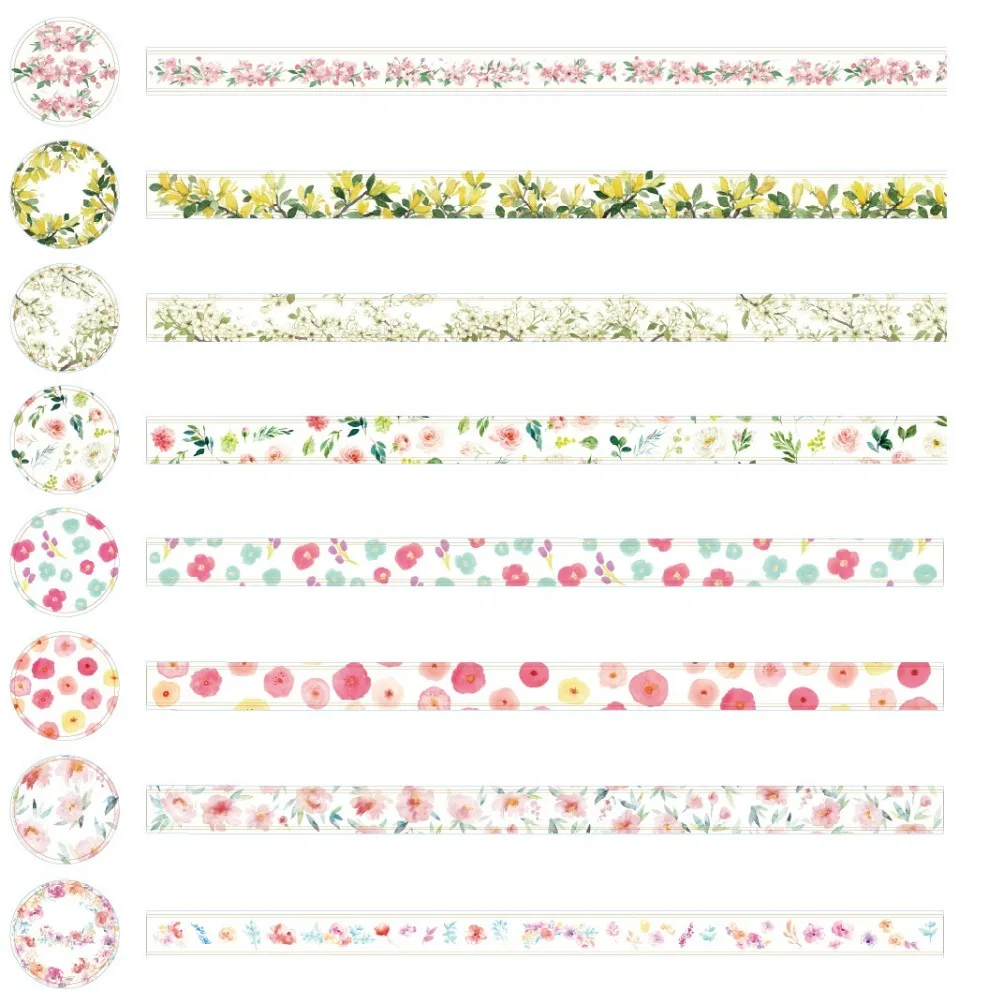 

32 pcs/lot Vintage flower washi tape set 15mm beautiful flower masking tape scrapbooking Diary album decoration Stationery DJ016