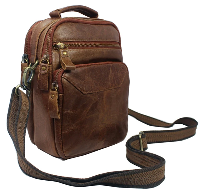 Fashion Crossbody Bag Genuine Leather Men Shoulder Fashion Crossbody Bag Genuine Leather Men Shoulder Messenger Male Leisure Small