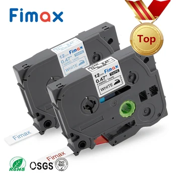 Fimax 2 個用互換の P タッチラベルメーカー生地アイアンでラベルテープ TZe-FA3R TZe-FA3 ブラザー P- タッチラベル TZeFA3