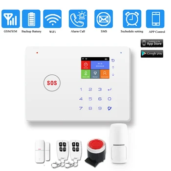 

DAYTECH WiFi GSM Home Security Alarm System DIY KIT Free APP Control Motion Detection Alarm Burglar Alert Security System wifi06