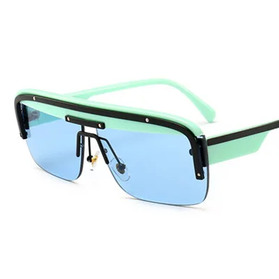 HBK унисекс квадратный пилот Modis солнцезащитные очки Óculos De Sol Винтаж очки Роскошные Для женщин Для мужчин Брендовая Дизайнерская обувь солнцезащитные очки UV400 - Цвет линз: C4 Green