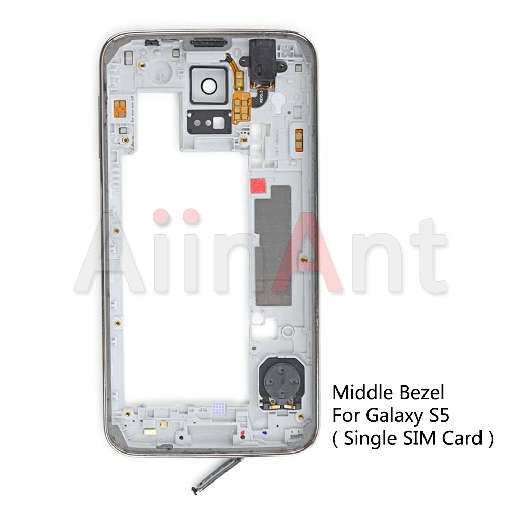 Держатель ЖК экрана передняя рамка для Samsung Galaxy S5 G900 G900H G900F G900P G900T|Корпусы и рамки