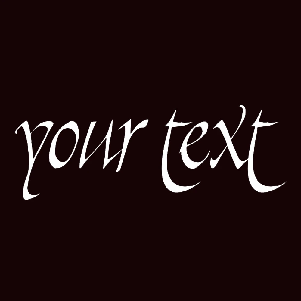 YOUR TEXT Vinyl Decal Sticker Car Window Bumper CUSTOM Personalized Lettering 