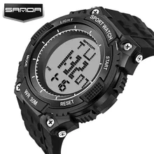 Мужские спортивные часы Топ бренд класса люкс для дайвинга цифровые светодиодные армейские часы шок мужские модные повседневные электронные наручные часы SANDA