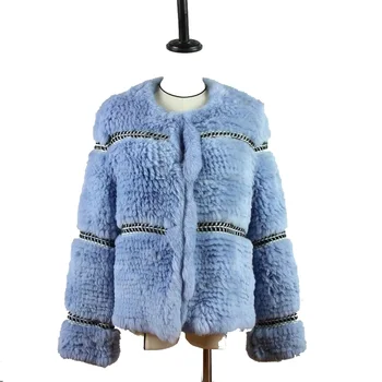 Harppihop Rex knitted Genuine Rabbit fur coat women fashion long rabbit fur jacket Outwear winter fur coat Free shipping 2018 rex rabbit fur coat girl fur coat wine red natural rabbit fur jacket girl jacket children s wear casual warm clothing