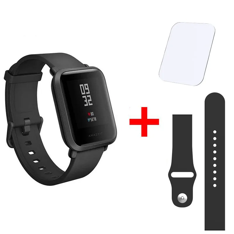 Xiaomi Amazfit Bip Smart Satch Globle Версия Huami Pace Lite IP68 GPS Gloness умные часы с частотой сердечных сокращений 45 дней в режиме ожидания - Цвет: Bip01-BC1-FL