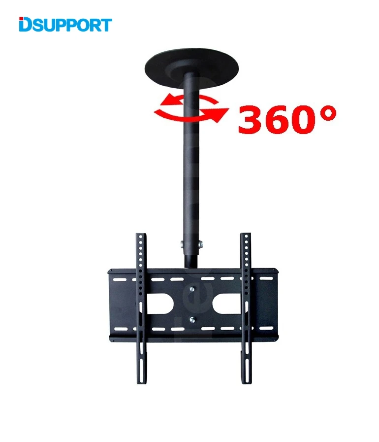 Топ продаж 360 градусов 60-2000 мм Регулируемая высота 3"-50" потолочный кронштейн для телевизора светодиодный держатель для ЖК-монитора загрузка 25 кг
