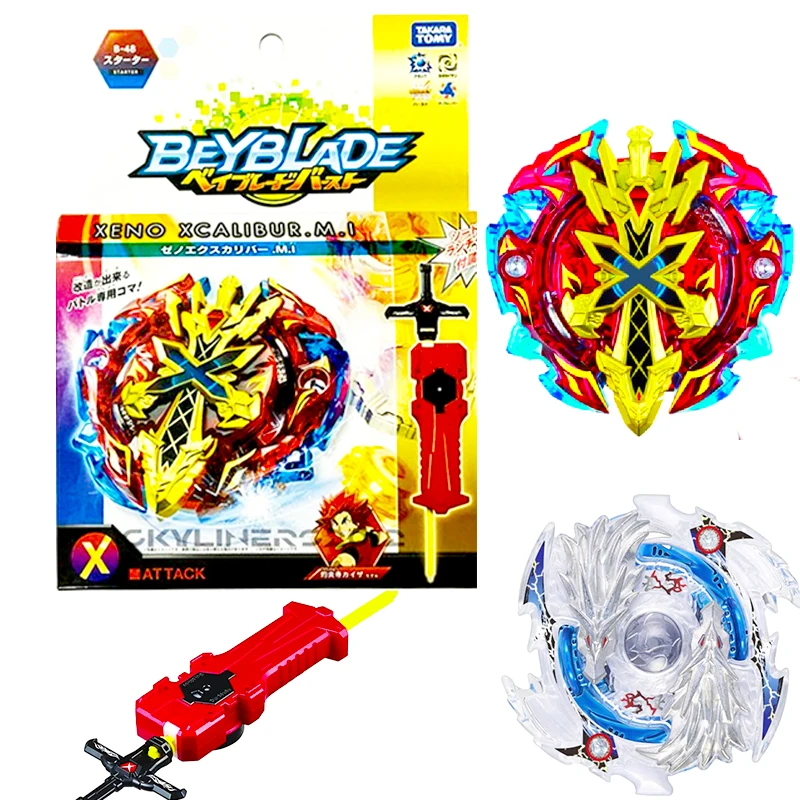 

HOT Beyblade Burst B-48 B-66 Starter Zeno Excalibur .M.I (Xeno Xcalibur .M.I) for kids toys