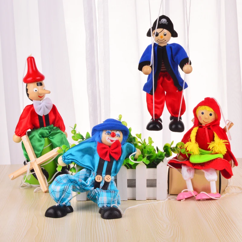 Детские деревянные марионетты кукольные игрушки/Детские теневые куклы для сказочных игрушек