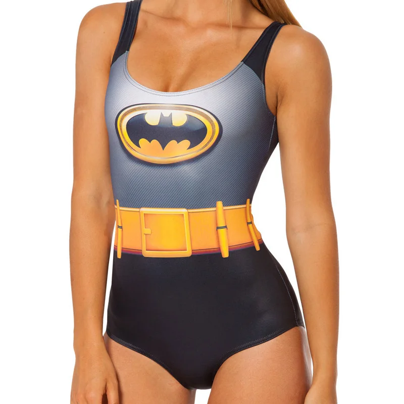 

New Sexy Women Swimwear Bodysuit One Piece Swimsuit Bathing Suit Printing Tiger Bikini Swimming monokini