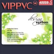 40059-5 односторонний ПВХ шаблон визиток для визиток 0,38 мм