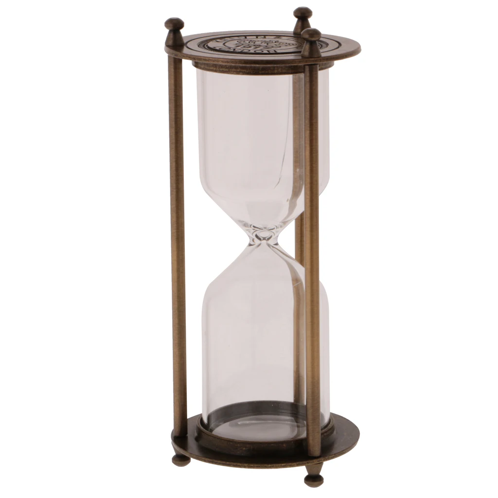 3 style Retro Metal Frame Empty Hourglass Sandglass Sand Timer Home Decor Kids Science Early learning Toys Set