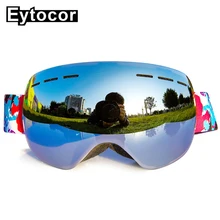 Защита от ультрафиолетовых лучей магнитные лыжные очки с быстросменными линзами противотуманные снежные лыжные очки мужские и женские снежные сноубордические очки EYTOCOR