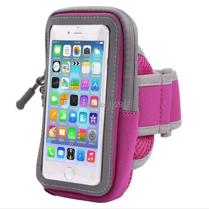 Universal Sport Running Riding Arm Band Case For Cell Phone Holder Zipper Bag-16