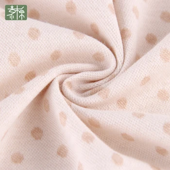 

Colored Cotton Knitted Polka Dot Jacquard Fabric All Cotton Baby Class A Baby Organic Clothing Fabric Without Fluorescent Agent