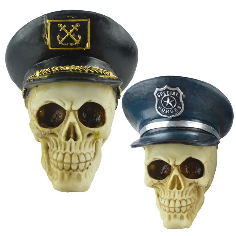 

Halloween Terrorist Decoration Props Blame Resin Skull Model Creative Gifts Ornaments Ghost Head Model Decoration Accessories