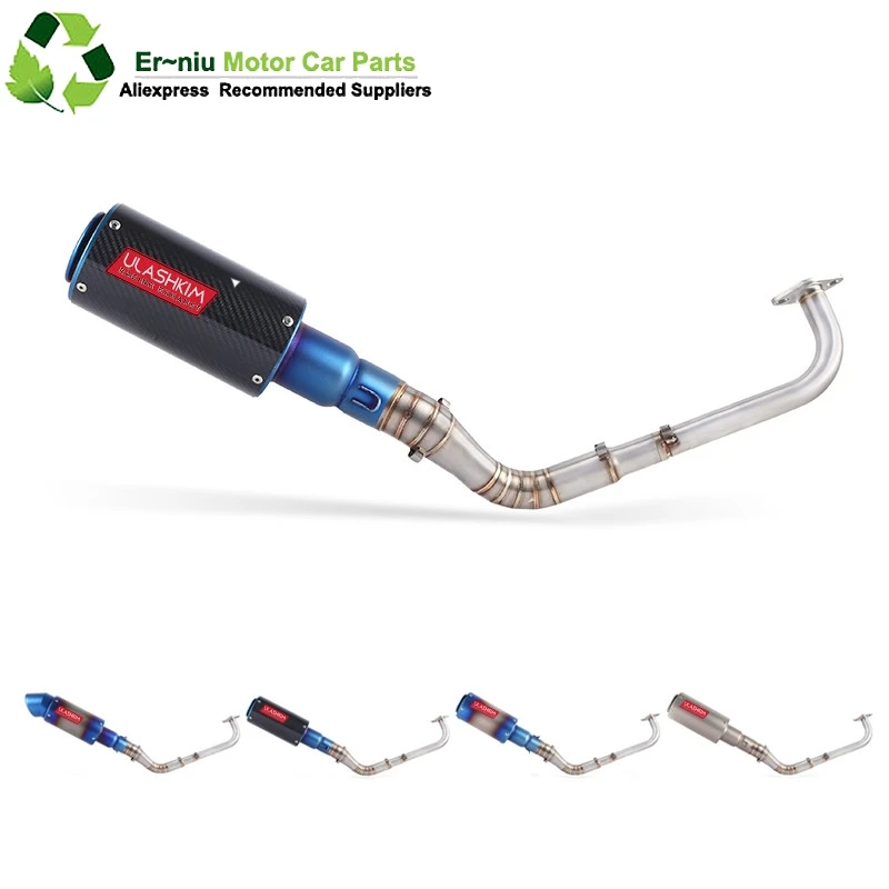 

Modified Front Middle Link Pipe Scooter Exhaust Muffler Escape Full System Slip-On For yamaha NVX155 NVX 155 Aerox155 Aerox 155