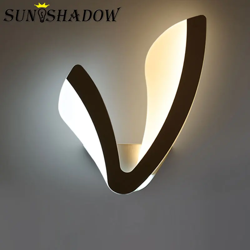  Modern Home Fixtures Wall Lamps For Bedroom Living Room Dining Room White&Black Finished Wall Light - 32995528845