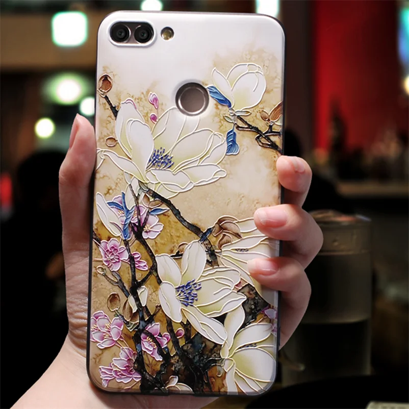 

For Huawei P20 Lite Case For Huawei P8 P9 P10 P30 P Smart 2019 Funda Mate 10 20 Lite Pro Nova 3 3i 4 Y9 2018 TPU Embossed Cover