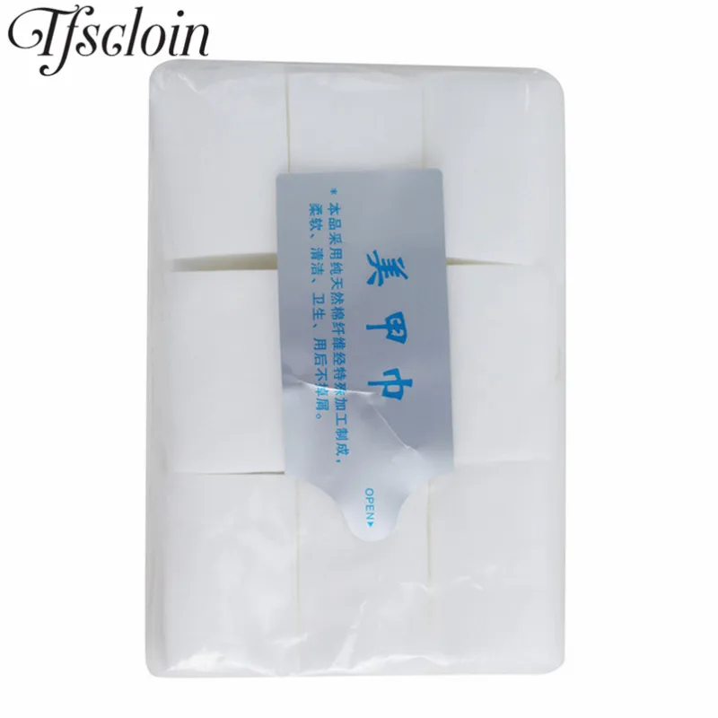 

TFSCLOIN 900pcs Nail Cotton Wipes UV Gel Nail Tips Manicure Gel Lint-Free Nail Gel Polish Removal Wipes For Nail Art Tool