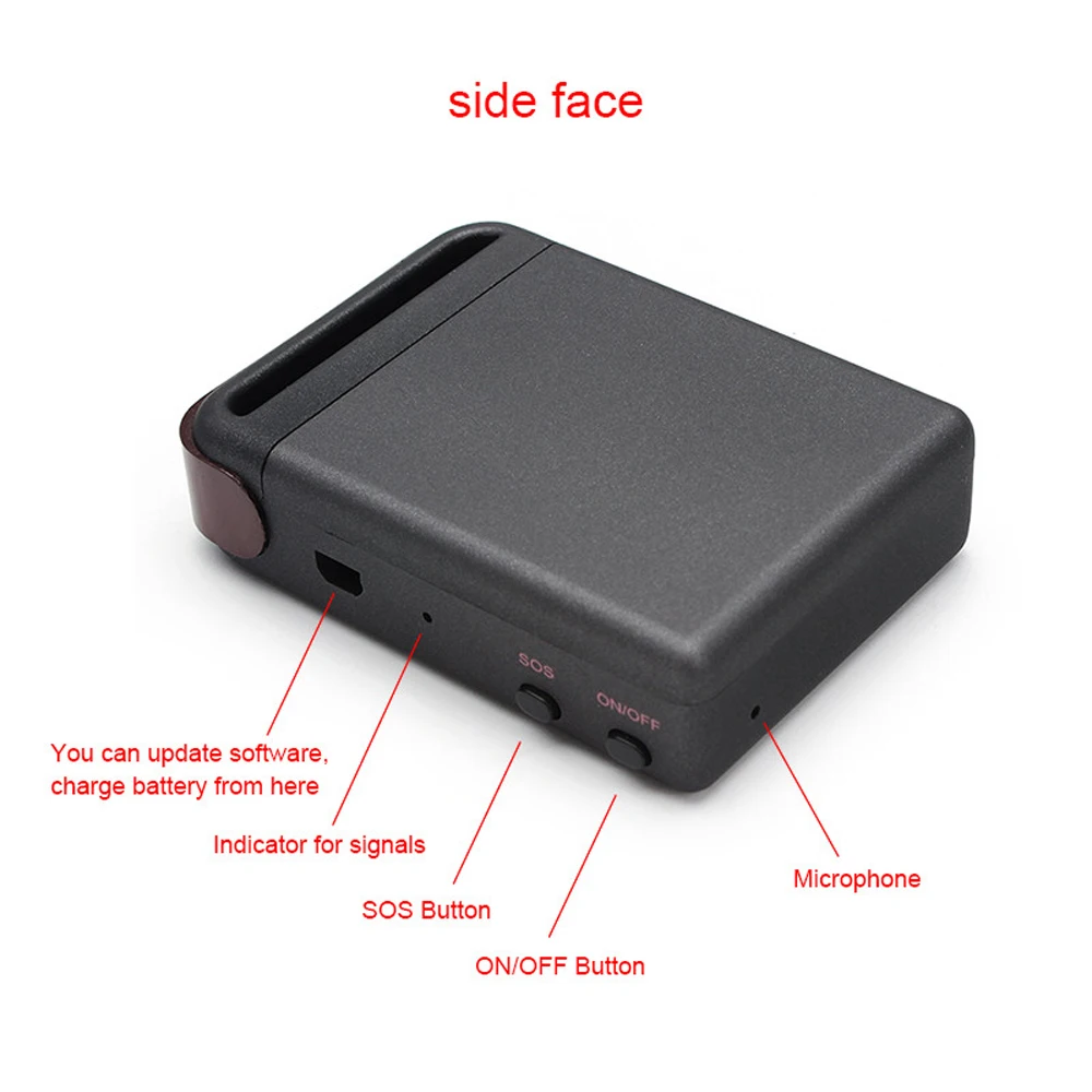 Podofo Car Vehicle TK102 Tracker GPS/GSM/GPRS System Tracking Device Real-time personal GPS Tracker with Two Battery MINI TRACK