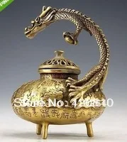 

Chinese Vintage Handwork bronze Dragon Incense Burners