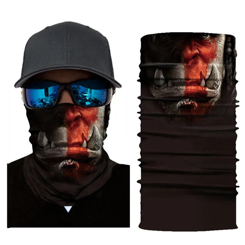 Scarf Neck Face Mask Ghost Skull Skeleton Head Bandana Shield Headband Headwear Windproof Men Bicycle Cyling Equipment #3d26 (13)