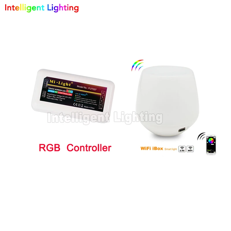 

Dimmable Mi.light 2.4G touch WiFi Wireless +1x RGB LED controller 4-Zone groups control For RGBW 5050 3528 Led Strip Light