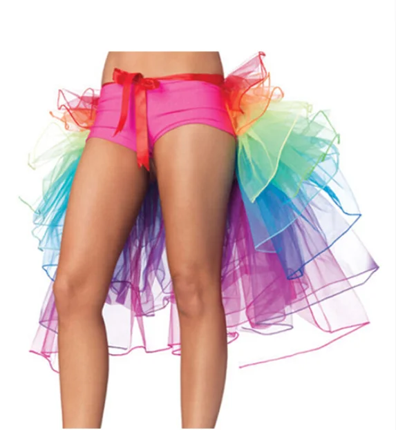 

Women Skirts Adult Tulle Skirt Rainbow Tail Tutu Skirt Girls Cake Party Dance Ballet Skirt Women Gauze Custume