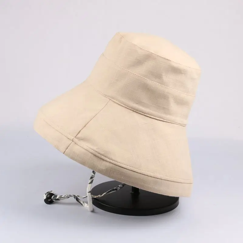 Beige M& D двухсторонняя большая модная женская шляпа с цветочным принтом шляпа от солнца - Цвет: Beige