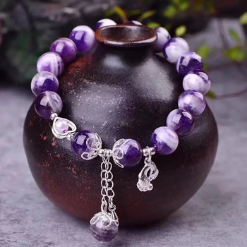 

JoursNeige Dream purple Natural Crystal Bracelets Ankle Pendant Bracelet For Women Girl Single Lap Bracelet Jewelry