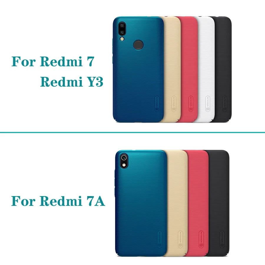 For Xiaomi Redmi 8 7 Case Redmi 8A 7A Cover Nillkin Super Frosted Shield Hard PC Back Cover Protector Case for Xiaomi Redmi Y3