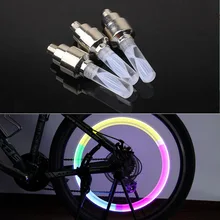 1pcs bike lights mtb mountain road bike bicycle lights LEDS Tyre Tire Valve Caps Wheel spokes LED Light auto lamp lamps BL0136